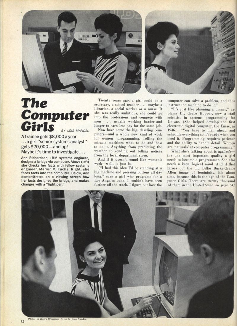 Women Once Ruled the Computer World. 1