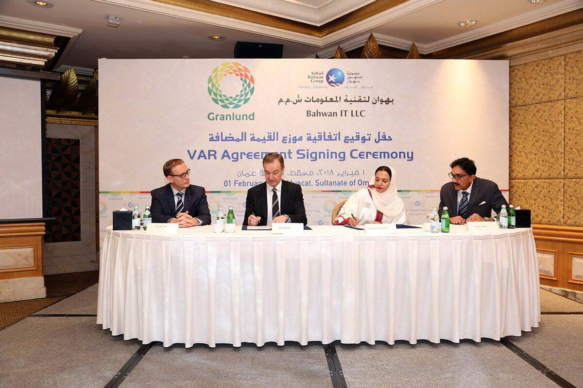 Bahwan IT symptoms % with Finland’s Granlund