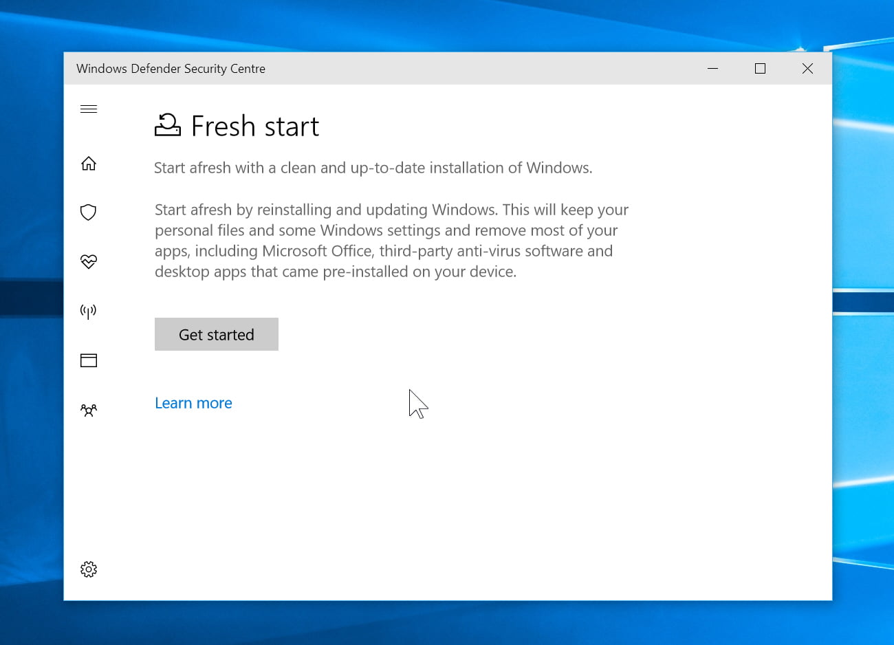 Getting a Fresh Start With Windows 10