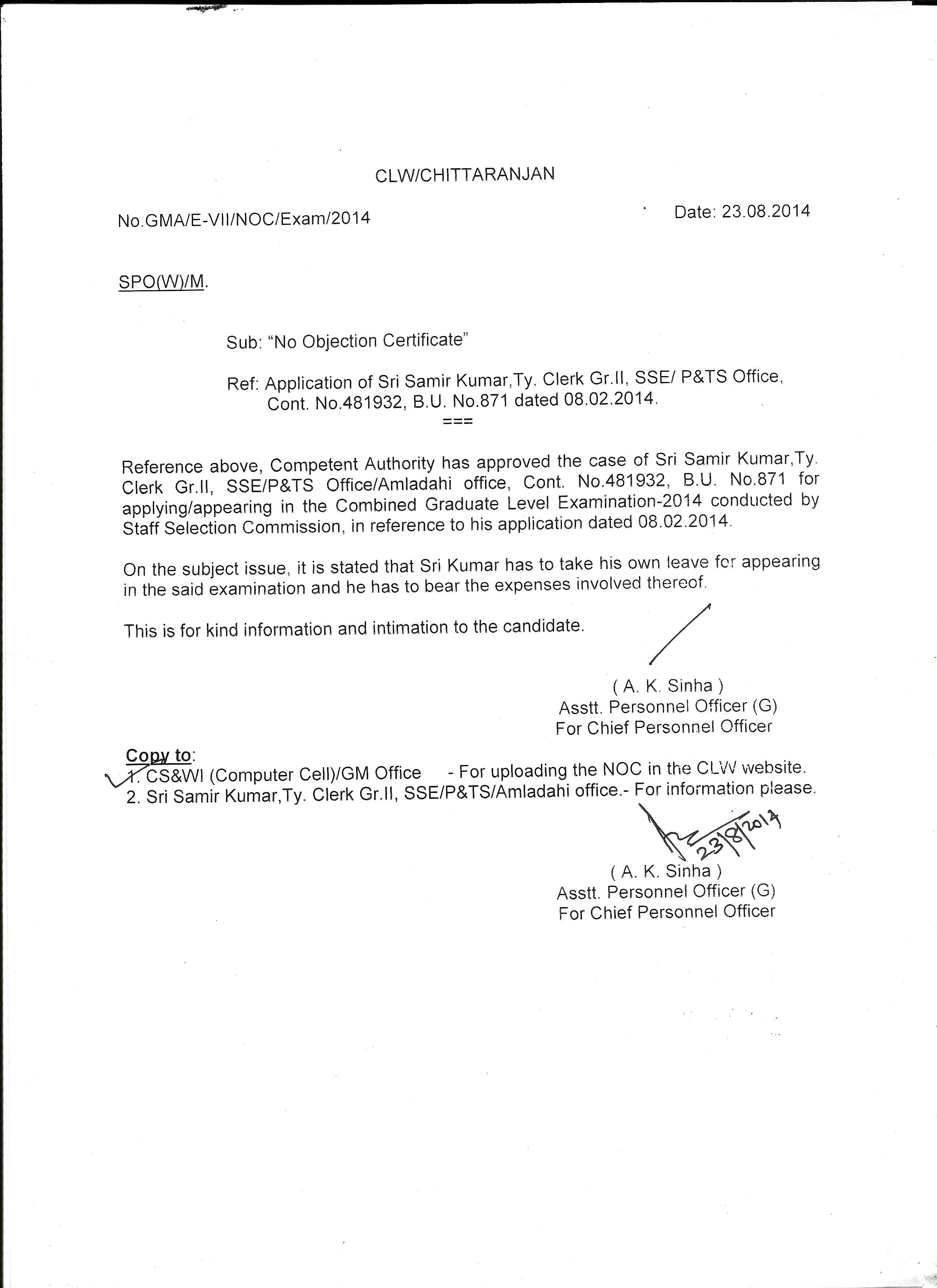 NOC obligatory for assets registration 3