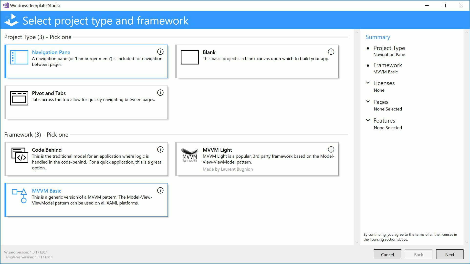 New Update to Windows Template Studio 3