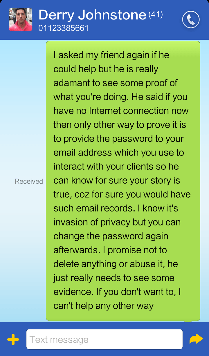 Don't be conned by this present day internet scam 2