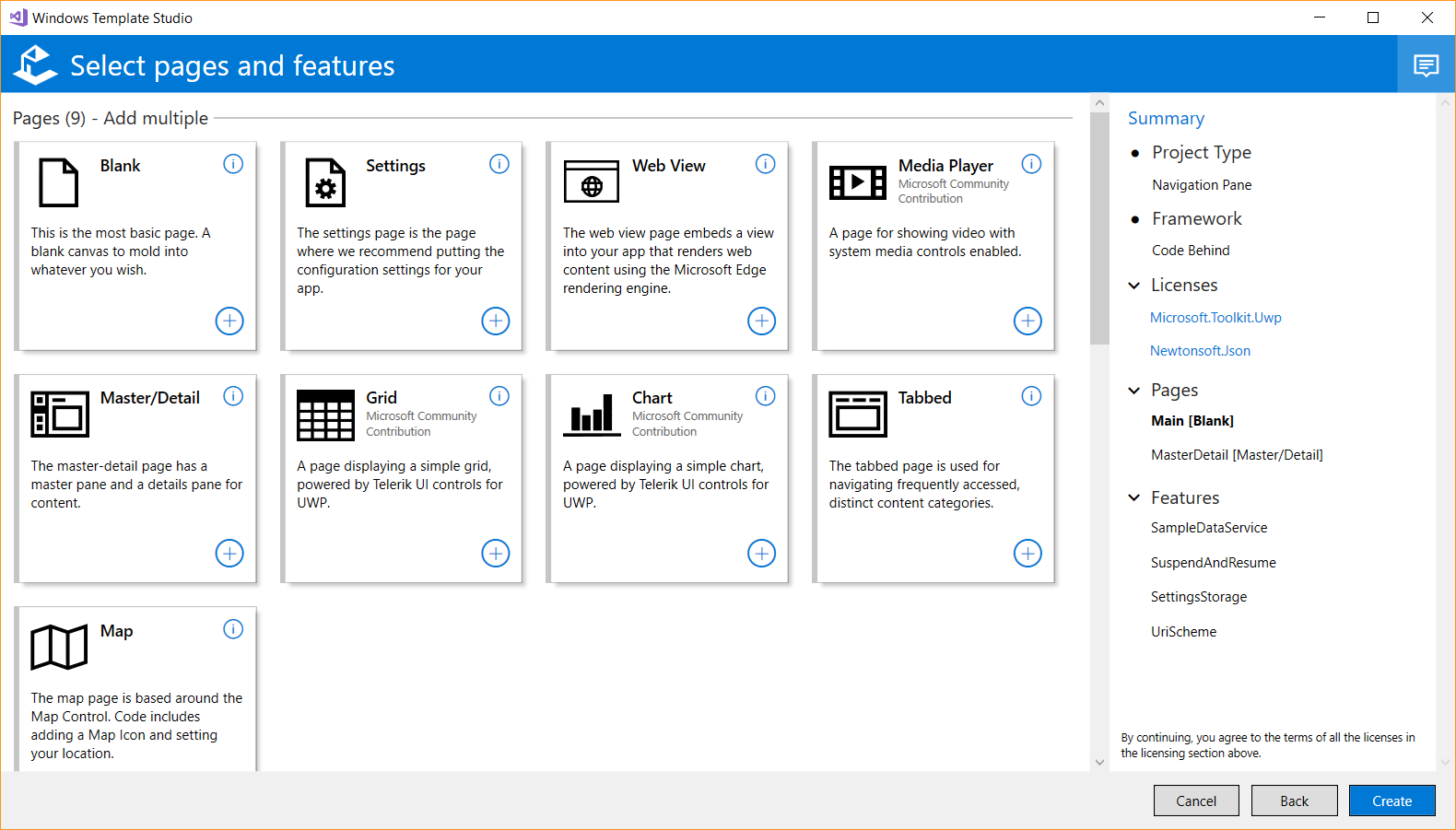 New Update to Windows Template Studio 2