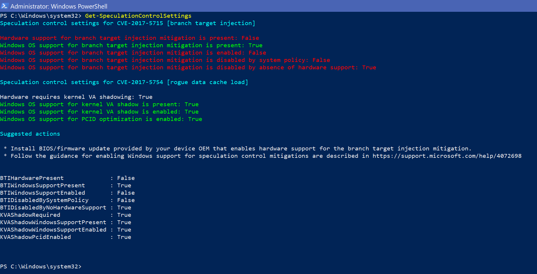 Spectre microcode updates
