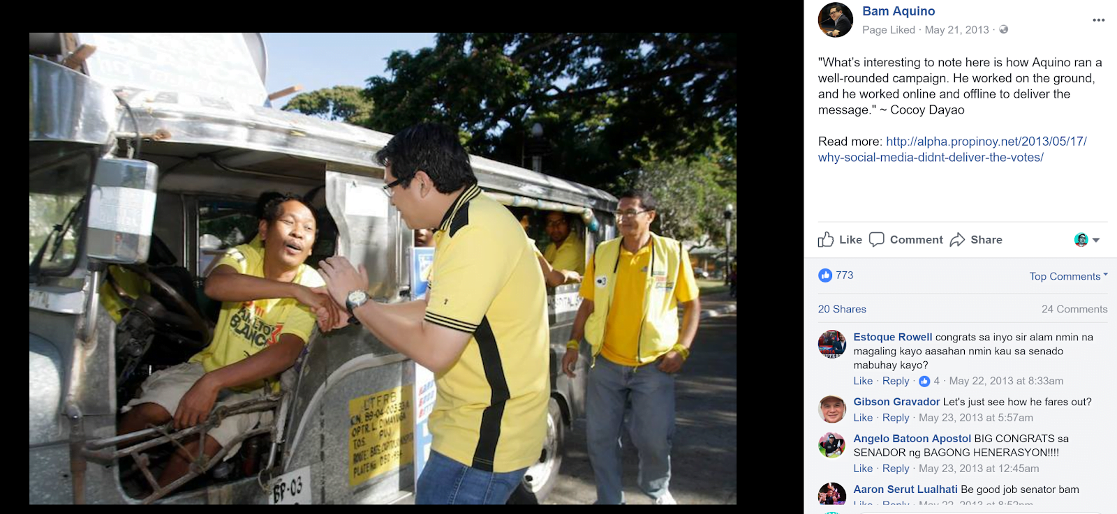 Blogger Cocoy Dayao at the back of ProPinoy.Internet 2